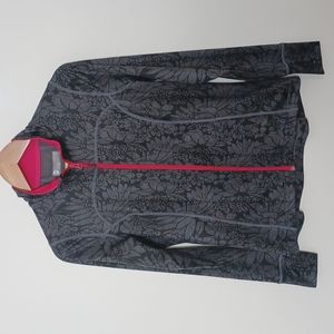 ✨3/$25✨ Mondetta Gray and Pink Floral Athletic Jacket - S